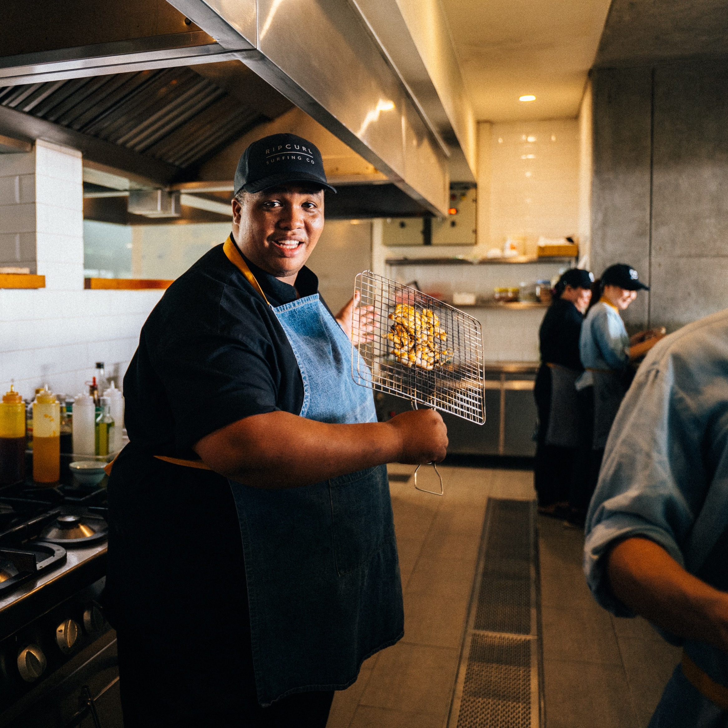 Chefs in the kitchen.