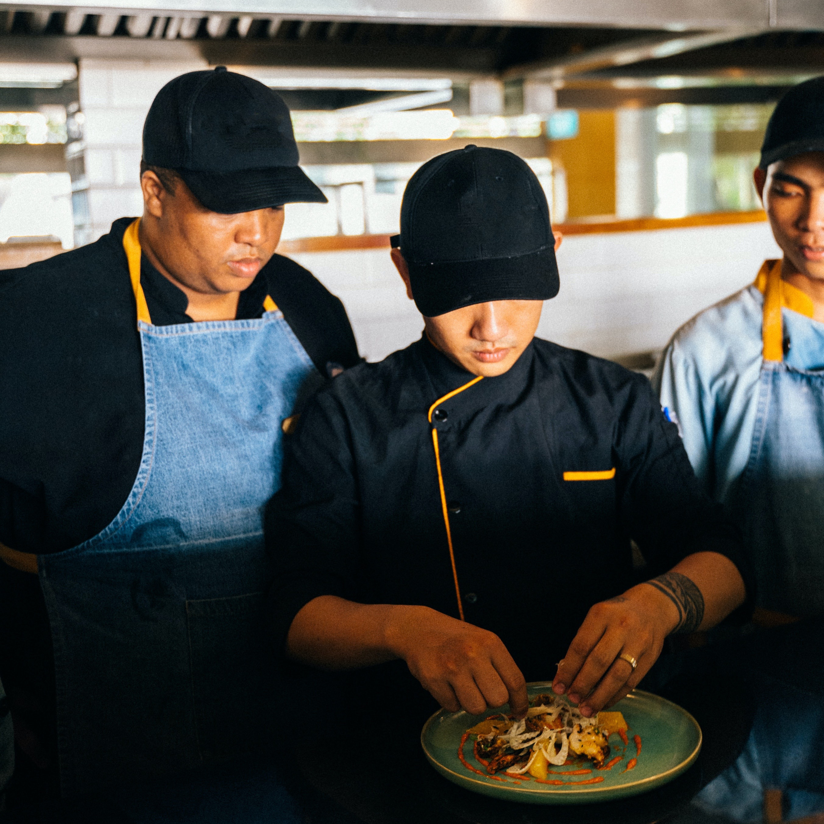 Chefs in the kitchen.